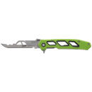 Schrade 1197645 Isolate Enrage 7 2.60" Folding Scalpel Plain Satin 420A Steel Blade, 4.25" Green Non-Slip Carbon Fiber Handle, Includes Blade Removal Tool/Case/Sheath/