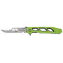 Schrade 1197646 Isolate Enrage 8 3" Scalpel Plain Satin 420A Steel Blade, Green Non-Slip Carbon Fiber Handle, Includes Blade Removal Tool/Case/Sheath/