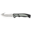 Old Timer 1137138 Trail Boss  3.70" Fixed Gut Hook Plain Stainless Steel Blade, TPE Handle Includes Sheath