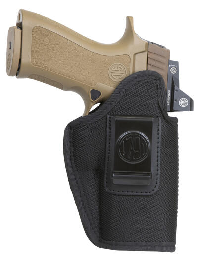 1791 Gunleather PNIWB5BLKL Premium Nylon  IWB Size 05 Black Ballistic Nylon Clip-On Left Hand