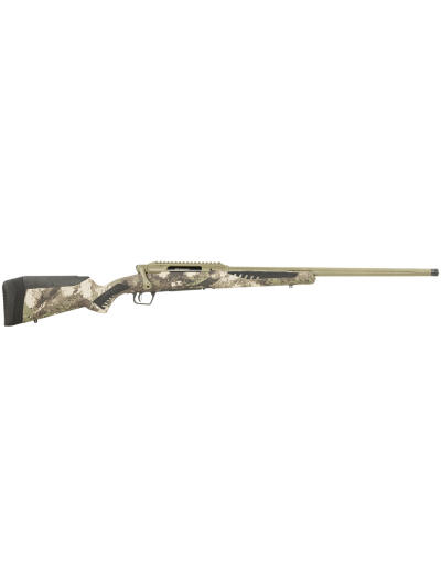Savage Arms 58023 Impulse Big Game 243 Win 4+1 22" Threaded, Hazel Green Barrel/Rec, Woodland Camo AccuStock with AccuFit, Includes Detachable Box Mag