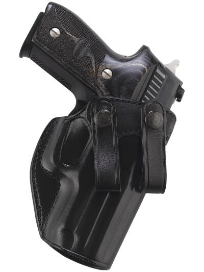 Galco SUM270B Summer Comfort  IWB Black Leather Belt Loop Fits Browning Hi-Power/Springfield SA-35/Girsan MC P35/Match Right Hand