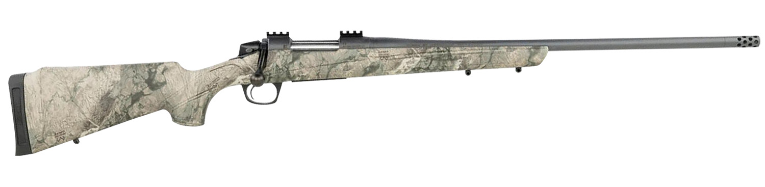 CVA CR6973 Cascade Full Size 308 Win 3+1, 22" Sniper Gray Cerakote Steel Threaded Barrel, Sniper Gray Cerakote Steel Receiver, Exclusive Realtree Rockslide Fixed w/SoftTouch Stock, Right Hand