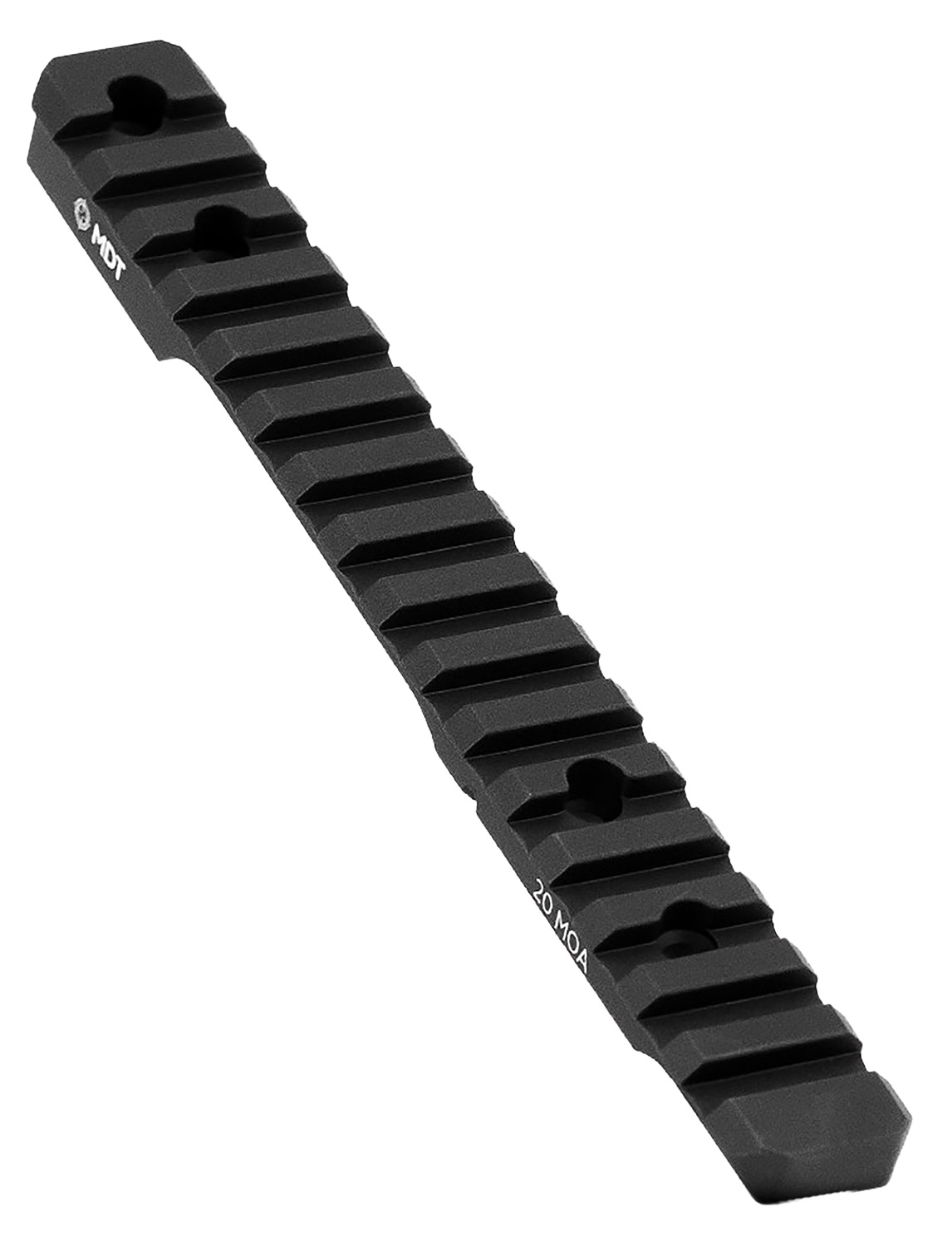 Mdt Sporting Goods Inc 102190BLK Picatinny Scope Rail Black Anodized 11" Long Fits Tikka T3/T3x Short Action, 20 MOA