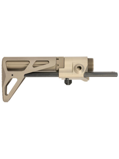 Maxim Defense MXM47563 Combat Carbine Stock (CCS) Gen 6 FDE Aluminum, Includes Buffer Tube, Fits AR-15 Platform
