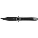 Kershaw 7951 Launch 17 Automatic 3.50" Folding Clip Point Plain Black Cerakote S35VN Blade, Gray Anodized w/Black G10 Inlays Aluminum Handle, Includes Pocket Clip