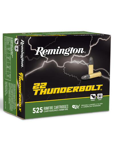 Remington Ammunition R21271 Thunderbolt Bulk 22LR 40gr Lead Round Nose 525 Per Box/12 Case