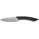 Camillus 19123 Western Coil 3.25" Fixed Plain Silver 420 Steel Titanium Bonded Blade, Black/SS Rubber/Stainless Steel Handle, Includes Sheath