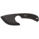 Browning 3220323 Cutoff  2.50" Fixed Skinner Plain Black Black Oxide Stonewashed 9Cr14MoV SS Blade, Black/Tan G10 Handle