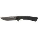 Browning 3220514 Branded Rock  EDC 3" Folding Drop Point Plain Black Stonewashed 7Cr17MoV SS Blade, Black G10 Handle