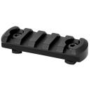 Warne 6202M M-LOK 5-Slot Black Anodized Aluminum