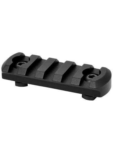 Warne 6202M M-LOK 5-Slot Black Anodized Aluminum