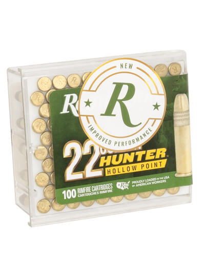 Remington Ammunition R21251 Golden Hunter  22LR 40gr Plated Hollow Point 100 Per Box/50 Case