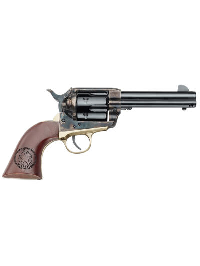 Pietta HF357CHBR434NMUS 1873 Great Western II U.S. Marshal 357 Mag 6rd 4.75" Blued Steel Barrel & Cylinder, Color Case Hardened Steel Frame, Walnut w/Engraved US Marshal's Badge Grip, Exposed Hammer