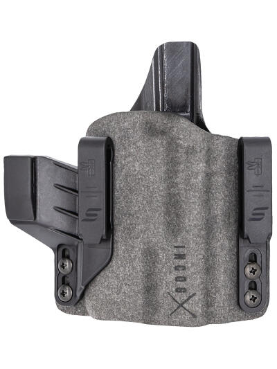 Safariland INCOG0835A0CX261 IncogX  IWB Black/Gray Boltaron Belt Clip Fits Glock 17/19 Right Hand