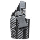 Rounded Gear GLKG43CFRHVAR Kydex  IWB Black Kydex Fits Glock 43 Belt Clip Right Hand