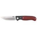 CobraTec Knives CTBRN Baron  EDC 3.25" Folding Drop Point Plain Satin 154CM SS Blade, 4.25" Carbon Fiber/Pakkawood Handle