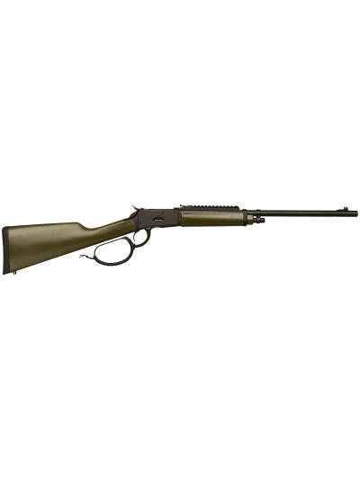 Gforce Arms GFLVR357OD Saddlehorn  357 Mag 10+1 16.50" Black Steel Barrel, Black Picatinny Rail Aluminum Receiver, Fixed Green Synthetic Stock