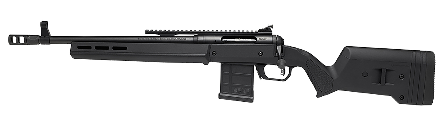 Savage Arms 58179 110 Scout Full Size 5.56 NATO 10+1 16.50" Matte Black Threaded Barrel, Picatinny Rail Carbon Steel Receiver, Black Magpul Hunter Synthetic Stock Left Hand
