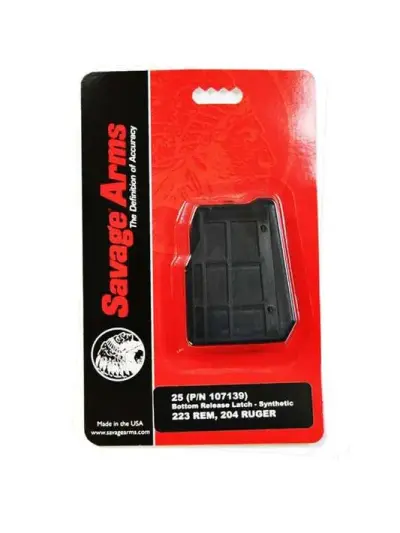 SAVAGE MAG 223 REM 4/RD SYNTHETIC MODEL 25 BOX MAG
