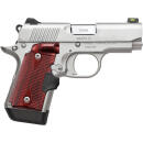 Kimber Mfg.,inc 3700482 Micro 9  Stainless Steel 9mm 7+1 3.15" Satin Silver Slide Rosewood Grip