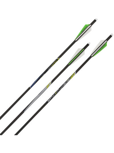 Allen 93120 CX600 Crossbow Bolts Black 20" Carbon Fiber 3 Pack