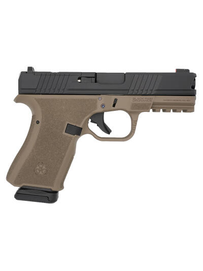 Black Rain Ordnance FL9MMFDEBLK   Compact Frame 9mm 15+1 4" Stainless Steel Slide