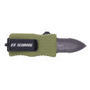 Schrade 1159306 Uproar Tactical Mini 1.90" Serrated Dagger Satin D2 Steel Blade OD Green Aluminum Handle