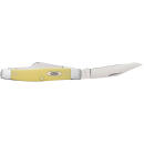 Case 00203 Stockman  Large Folding Clip Point/Spey Plain Tumble Polish Carbon Steel Blade/Smooth Yellow Synthetic Handle