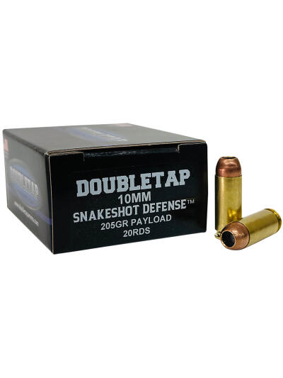 DoubleTap Ammunition 10MMSS20 Snake Shot  10mm 20 Per Box/50 Case