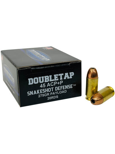 DoubleTap Ammunition 45ASS20 Snake Shot  45ACP 20 Per Box/50 Case