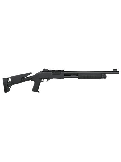 Dickinson LLC TAC4ST Tac-4 ST 12 Gauge Pump 3" 5+1 Black Steel Barrel, Matte Black Picatinny Rail Receiver, Adj Comb Synthetic Stock, Black Polymer Grip