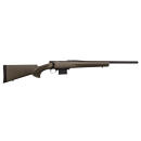 Howa HMACF65GYTH 1500 Mini Action 6.5 Grendel 20" Black Carbon Fiber Threaded Barrel, Black Drilled & Tapped Steel Receiver, Fixed HTI Green Synthetic Stock