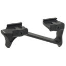 Leapers MTAFGP01 Ultra Slim Foregrip  Matte Black Anodized Aluminum