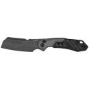 Kershaw 7850 Launch 14 Automatic 3.38" Cleaver Plain Black Oxide Blackwash CPM 154 SS, Blade Black Anodized Aluminum/Carbon Fiber Handle