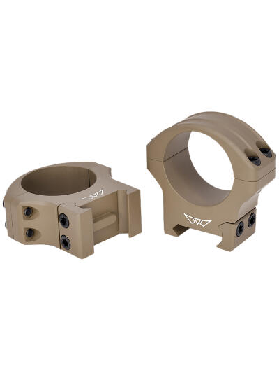 Warne 8514DE HyperLite  Dark Earth Cerakote MagnaFusion Alloy 30mm Tube Maxima/Weaver/Picatinny