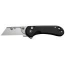 Civivi Knives C23039B-1 Elementum Utility All Purpose Utility Plain 6Cr13 Stainless Steel Blade, Black Aluminum Handle, 3 Blades & Pouch