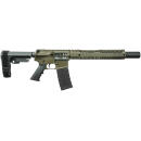 Black Rain Ordnance BROROTRM30A Bro M30A  Sports South ROTR 300 Blackout Badlands Cerakote Aluminum Picatinny Rail Receiver Black Black Polymer Grip