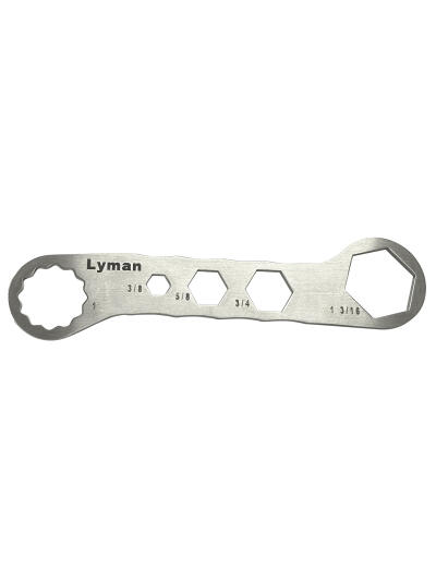 Lyman 7631250 Brass Smith Die Wrench Silver Stainless Steel