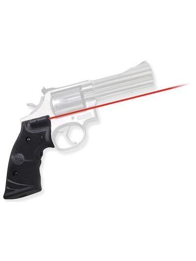 Crimson Trace 011280 Lasergrips  Fits S&W K & L Frames Square Butt, Red Laser 633nM Wavelength 5mW Output, Black Polymer