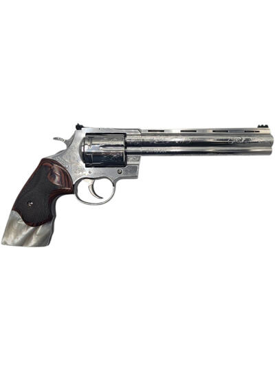 COLT ANACONDA 44MAG 8IN BARREL ENGRAVED ROSEWOOD AND PEARL GRIPS 1 OF 250