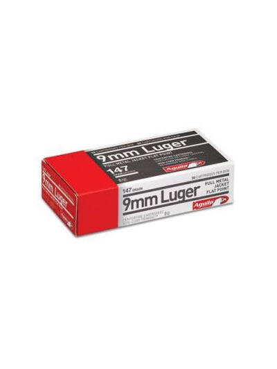 Aguila 9mm Luger Ammunition 147 Grain Full Metal Jacket 50 rounds