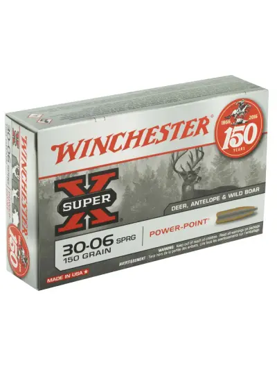 WINCHESTER SUPER X RIFLE AMO 30-06 SPR 150GR POWER POINT 20RD (10 BOX CASE)