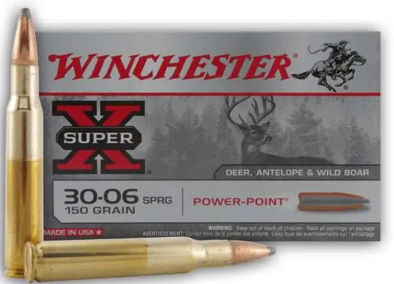 WINCHESTER SUPER X RIFLE AMO 30-06 SPR 150GR POWER POINT 20RD (10 BOX CASE) - Image 4