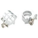 Weaver Mounts 49056 Quad Lock Detachable Rings  Silver 1" High