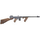 Thompson T110S 1927A-1 Deluxe 45 ACP Caliber with 16.50" Barrel, 10+1 Capacity (Stick), Blued Metal Finish, American Walnut Stock Wood Grip Right Hand
