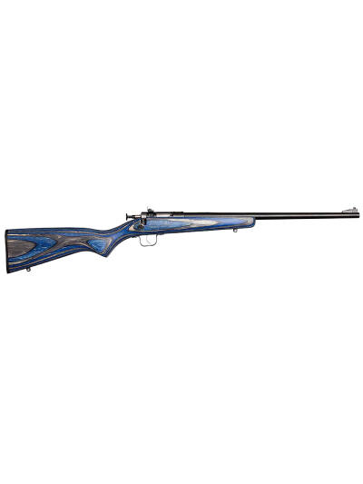 Crickett KSA2222 Youth  22 LR 1rd 16.12" Blued Barrel & Receiver, Fixed Front/Adjustable Rear Peep Sights, Blue Laminate Stock w/11.5" LOP, Rebounding Firing Pin Safety