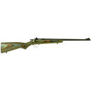 Crickett KSA2252 Youth  22 LR 1rd 16.12" Blued Barrel & Receiver, Fixed Front/Adjustable Rear Peep Sights, Camo Laminate Stock w/11.5" LOP, Rebounding Firing Pin Safety