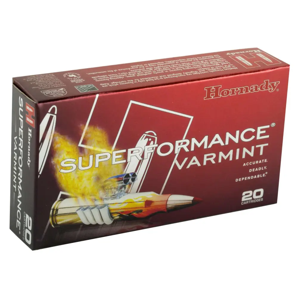 HORNADY SUPERFORMANCE VARMINT AMO 204 RUGER 32GR V-MAX SPF 20RD (10 BOX CASE)