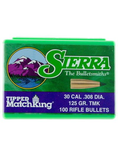 Sierra 7725 Tipped MatchKing  30Cal 125gr Tipped MatchKin 100/Box